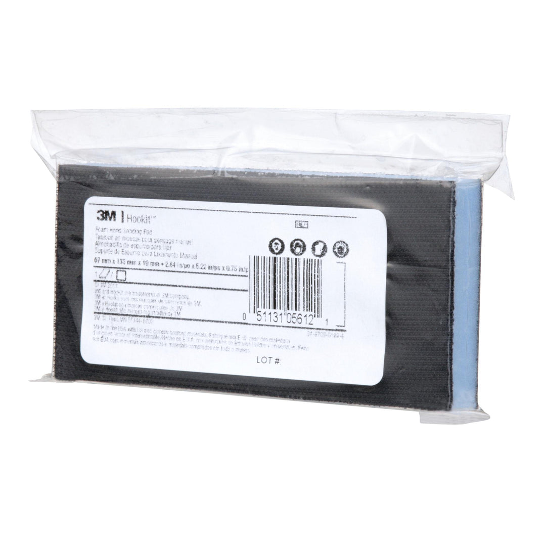 3M Hookit Foam Hand Sanding Pad, 05612