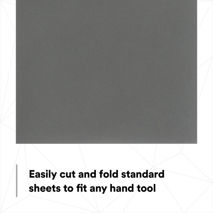 3M Wetordry Abrasive Sheet, 02043, P220, 9 in x 11 in, 50 sheets per
carton