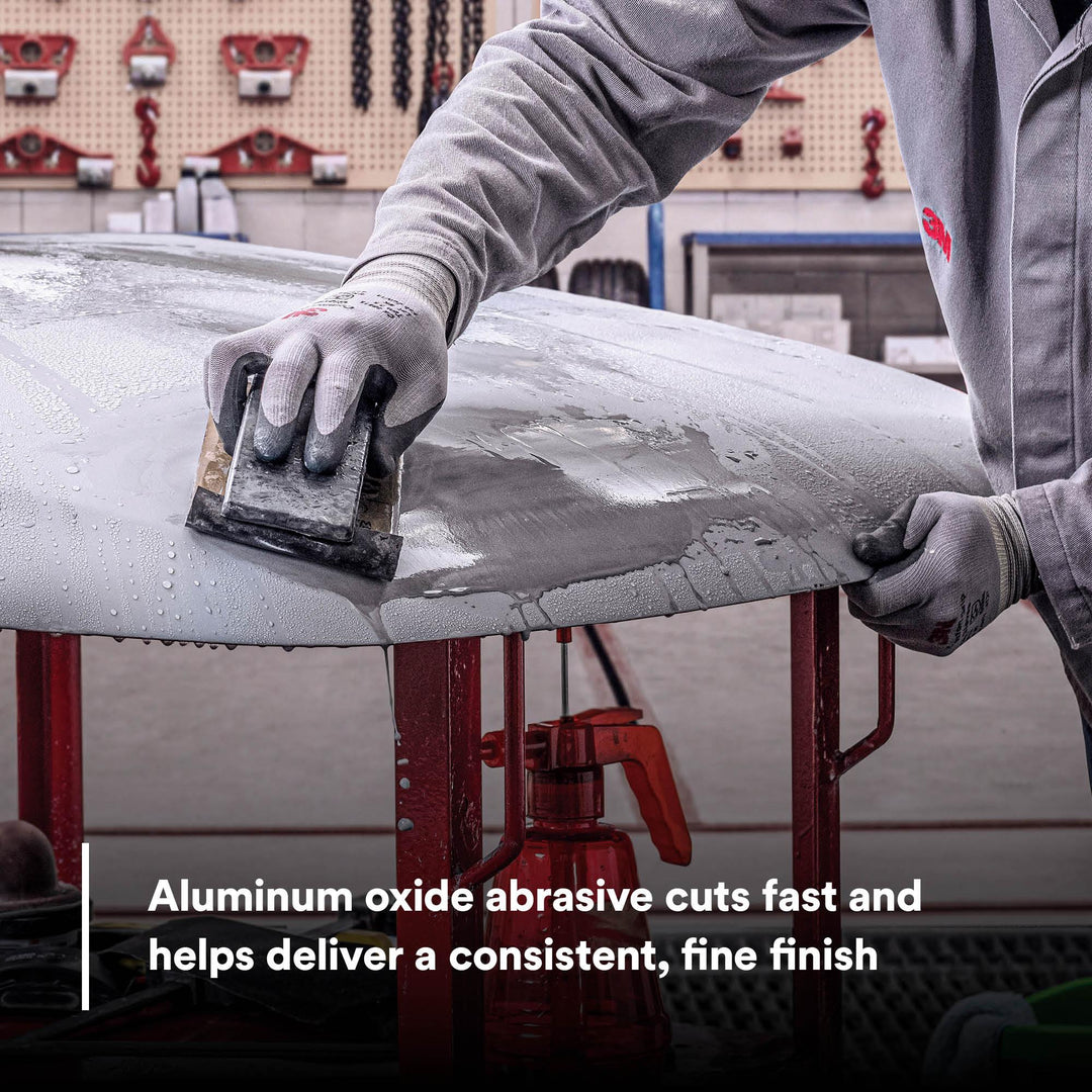 3M Wetordry Abrasive Sheet, 02043, P220, 9 in x 11 in, 50 sheets per
carton