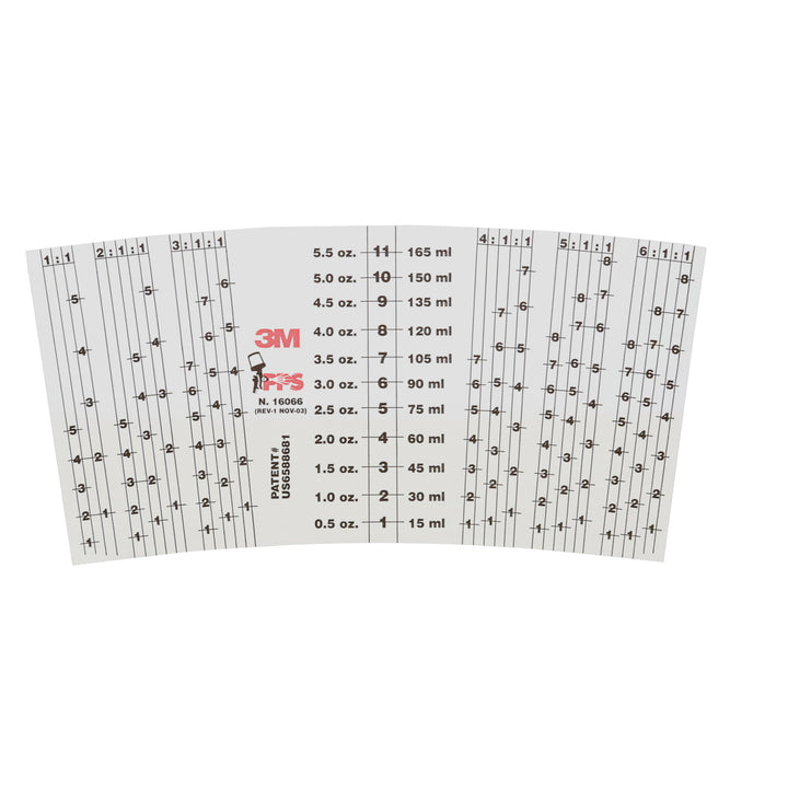 3M PPS Mix Ratio Inserts, 16066, Mini (6 fl oz), 10 per pack