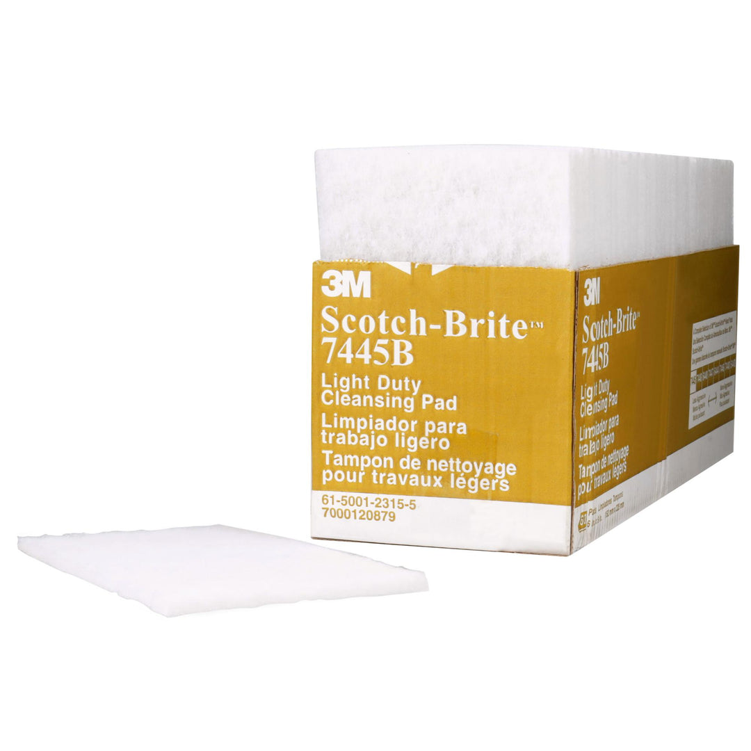 Scotch-Brite Light Cleansing Hand Pad 7445B, HP-HP, Nepheline Syenite Super Fine