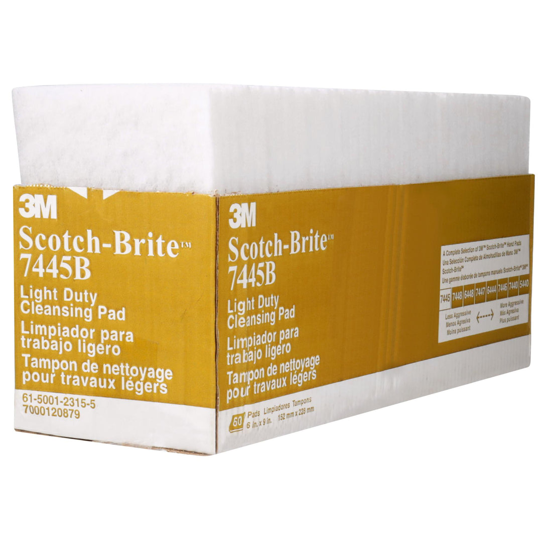 Scotch-Brite Light Cleansing Hand Pad 7445B, HP-HP, Nepheline Syenite Super Fine