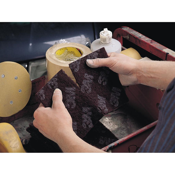 Scotch-Brite Paint Prep Scuff Hand Pad 07777 Maroon, 20 pads/Carton