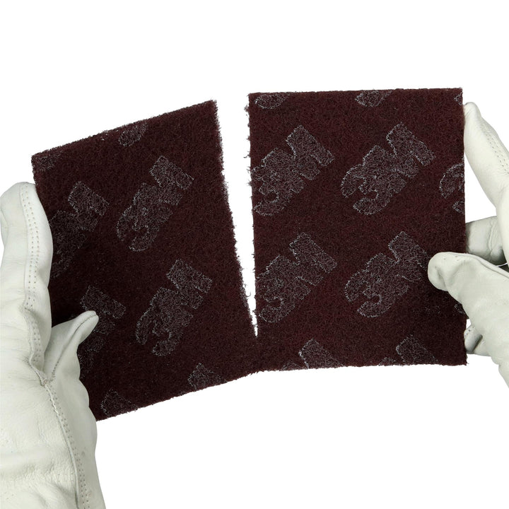 Scotch-Brite Production Hand Pad 8447, HP-HP, A/O Very Fine, Maroon, 6
in x 9 in