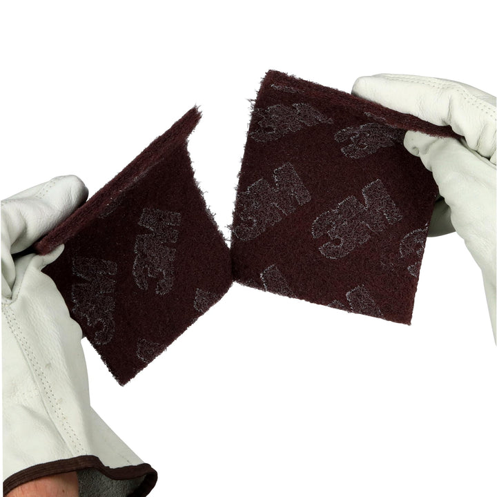 Scotch-Brite Production Hand Pad 8447, HP-HP, A/O Very Fine, Maroon, 6
in x 9 in
