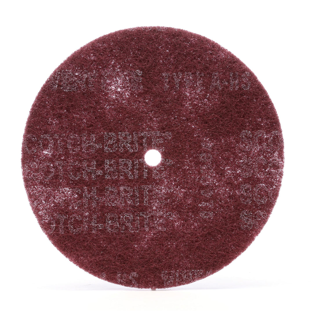 Scotch-Brite High Strength Disc, 8 in x 1/2 in, A VFN, 10/Pac