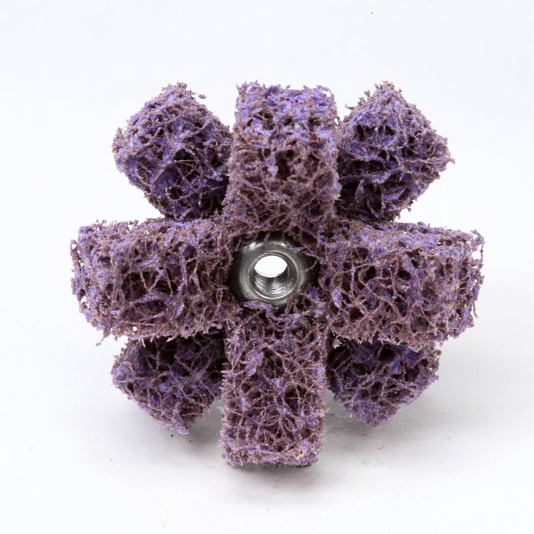 Scotch-Brite Cross Buff, 1-1/2 in x 3/8 in x 2 PLY x 8-32 High Strength
A MED