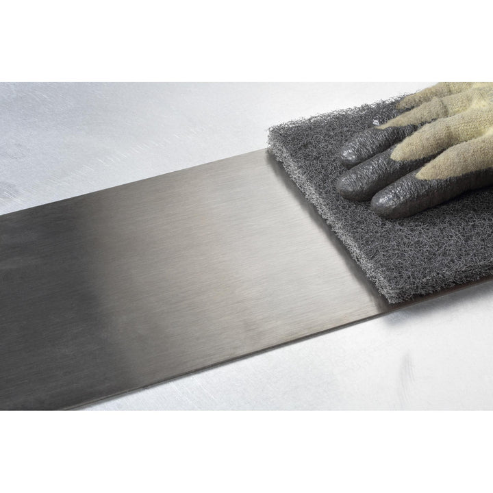 Scotch-Brite Blending Hand Pad 7446B, HP-HP, SiC Medium, Gray, 6 in x 9 in