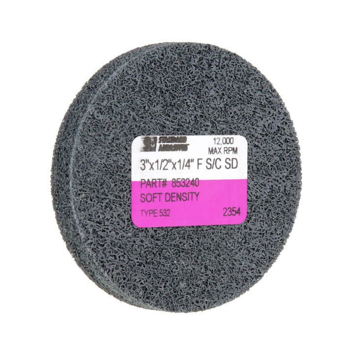 Standard Abrasives S/C Unitized Wheel 853240, 532 3 in x 1/2 in x 1/4
in