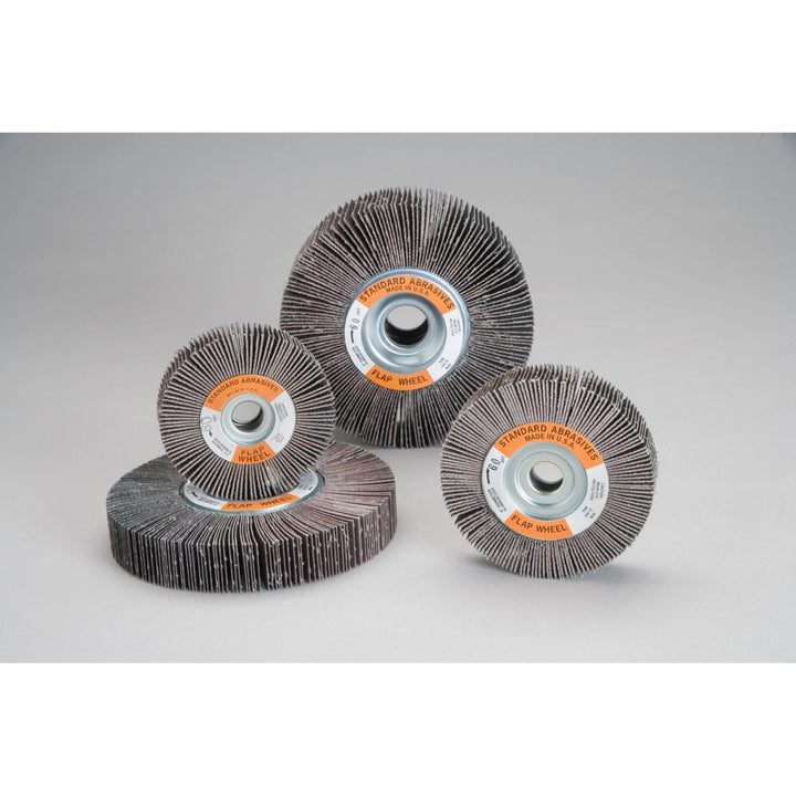 Standard Abrasives Aluminum Oxide Flap Wheel, 661506, 80, 6 in x 1-1/2
in x 1 in