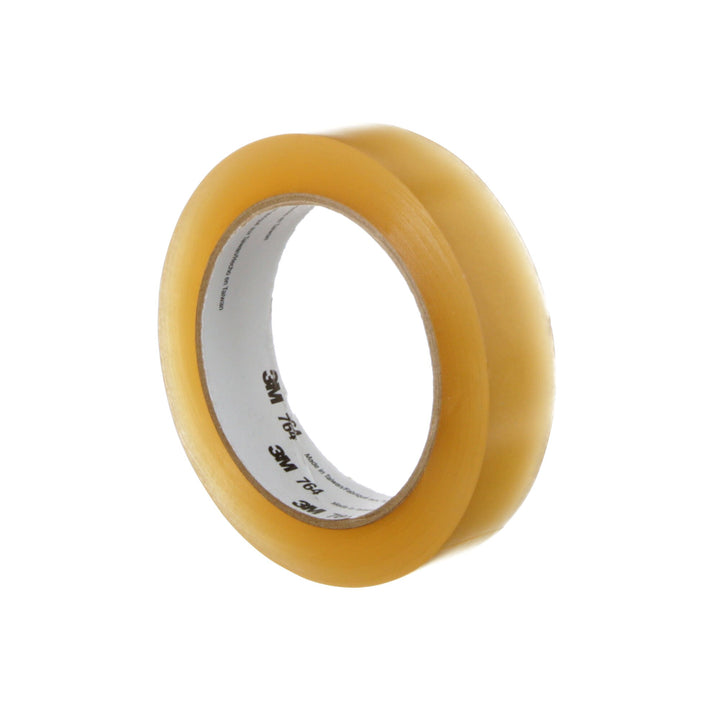 3M General Purpose Vinyl Tape 764, Transparent, 1 in x 36 yd, 5 mil