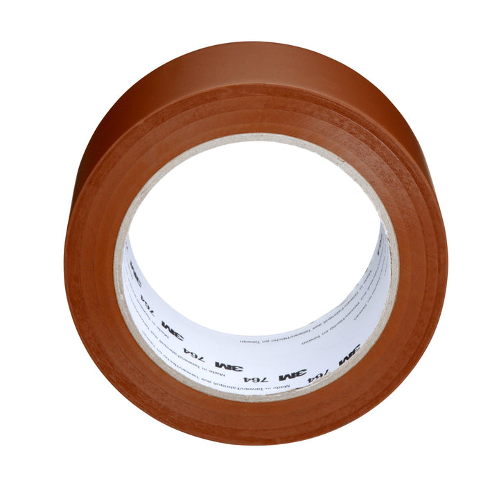 3M General Purpose Vinyl Tape 764, Brown, 2 in x 36 yd, 5 mil, 24 Roll/Case