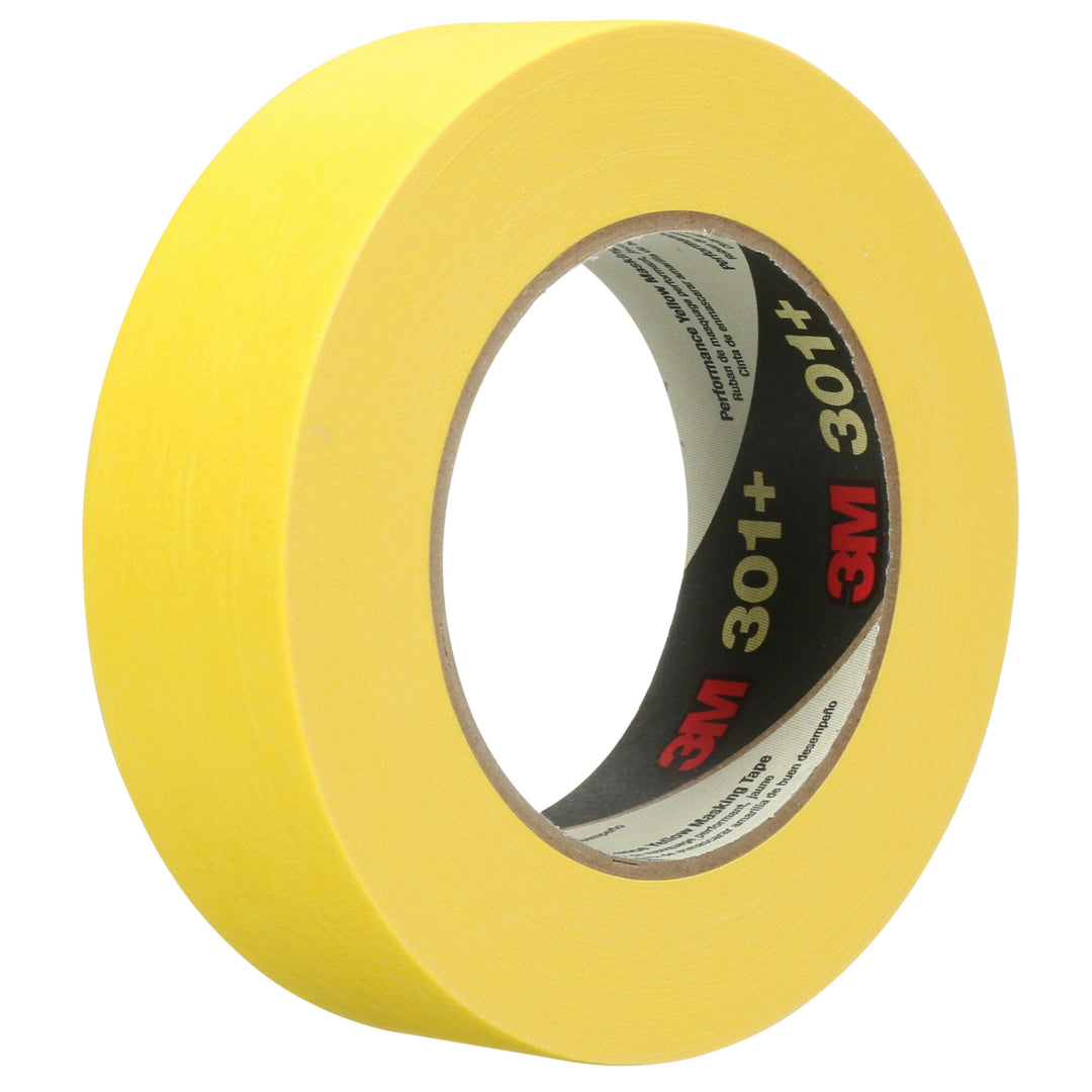 3M Performance Yellow Masking Tape 301+, 24 mm x 55 m, 6.3 mil