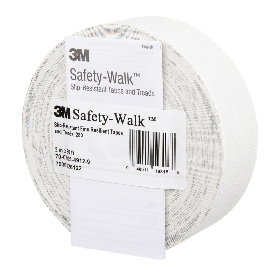 3M Safety-Walk Slip-Resistant Fine Resilient Tapes & Treads 280,White