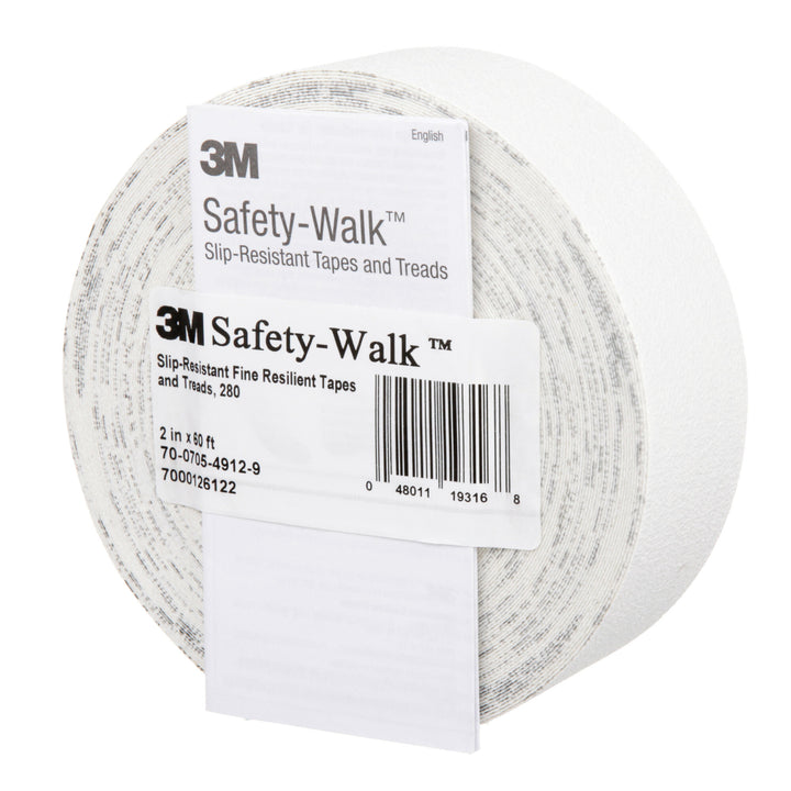 3M Safety-Walk Slip-Resistant Fine Resilient Tapes & Treads 280,White
