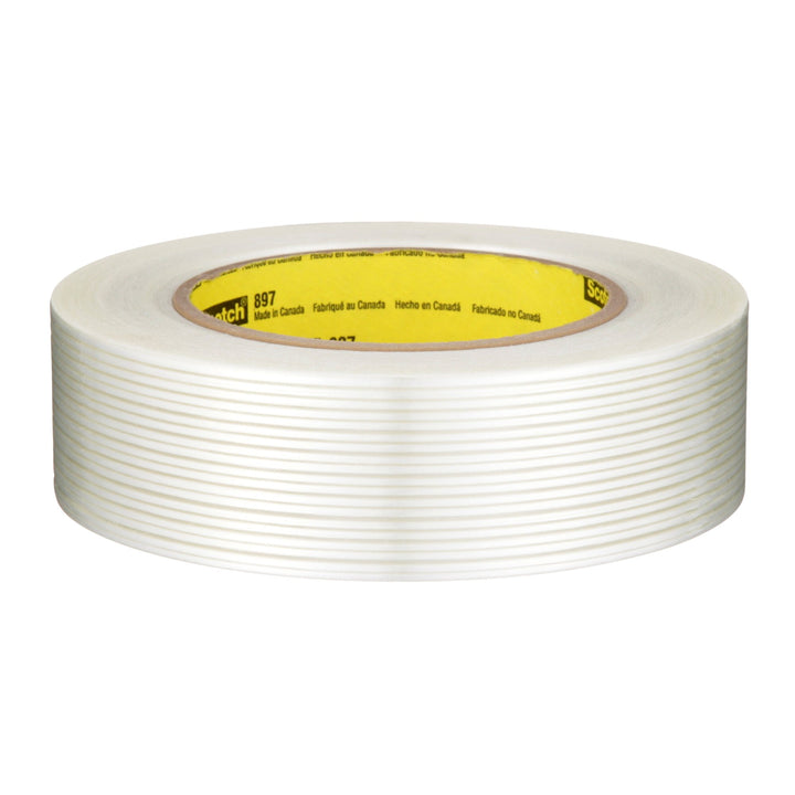 Scotch® Filament Tape 897, Clear, 36 mm x 55 m, 5 mil