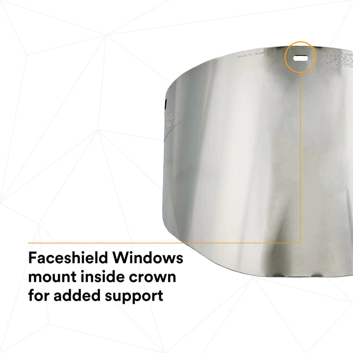 3M Aluminized Polycarbonate Molded Dark Green Faceshield Window82509-00000