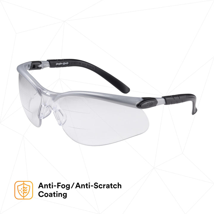 3M BX Dual Reader Protective Eyewear 11458-00000-20, Clear Anti-Fog
Lens