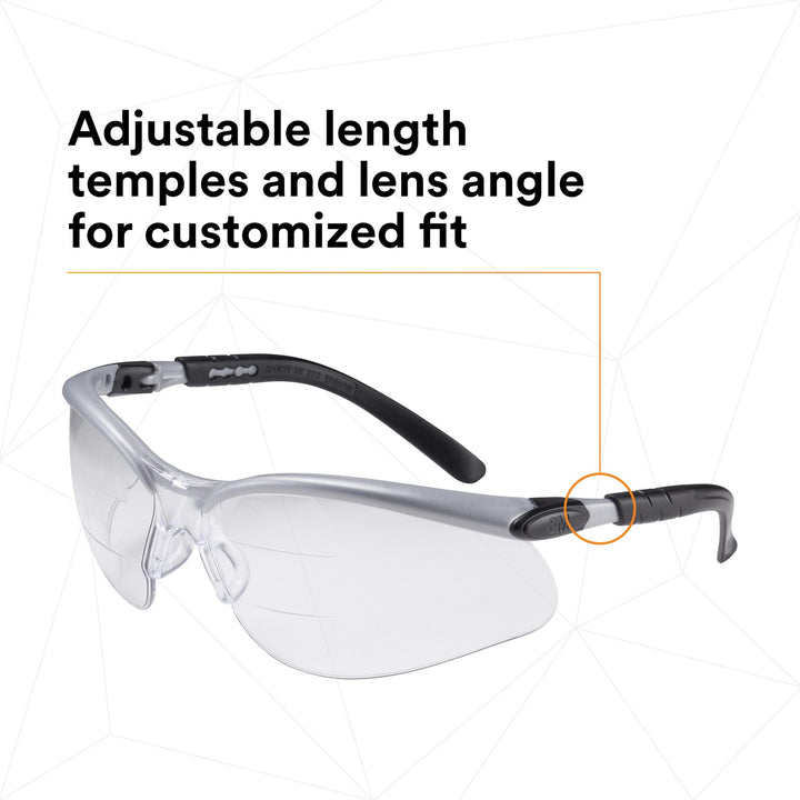 3M BX Dual Reader Protective Eyewear 11459-00000-20, Clear Anti-Fog
Lens