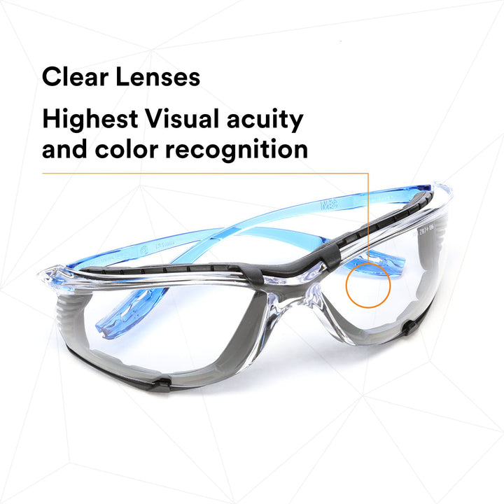 3M Virtua CCS Protective Eyewear 11872-00000-20, with Foam Gasket