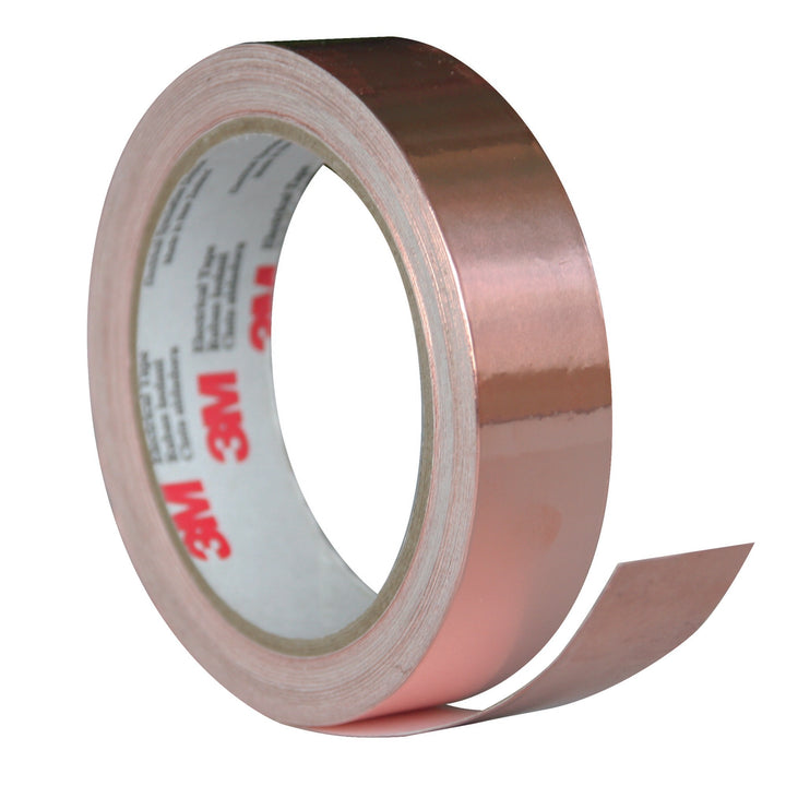 3M EMI Copper Foil Shielding Tape 1181, 1 in x 18 yd (25,40 mm x 16,5
m)