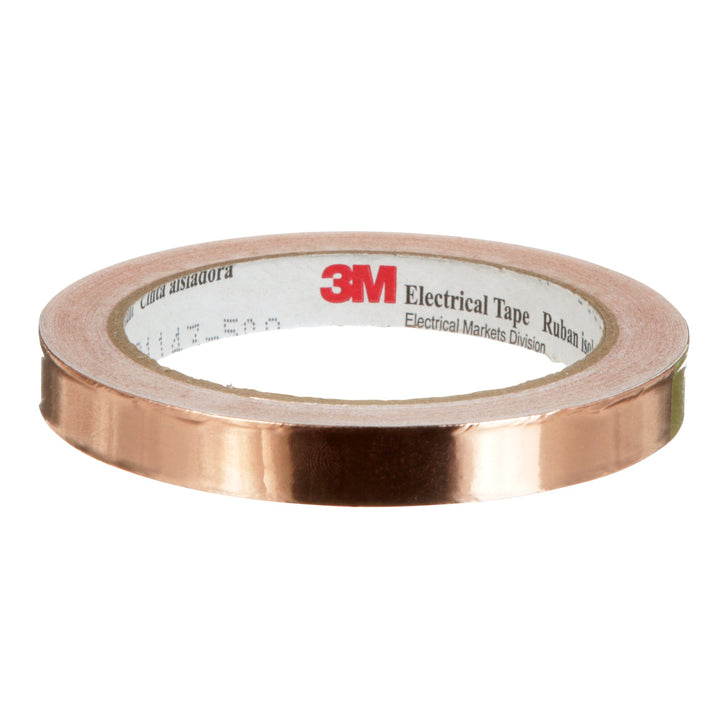 3M EMI Copper Foil Shielding Tape 1181, 1/2 in x 18 yd (12.70 mm x 16.5
m)