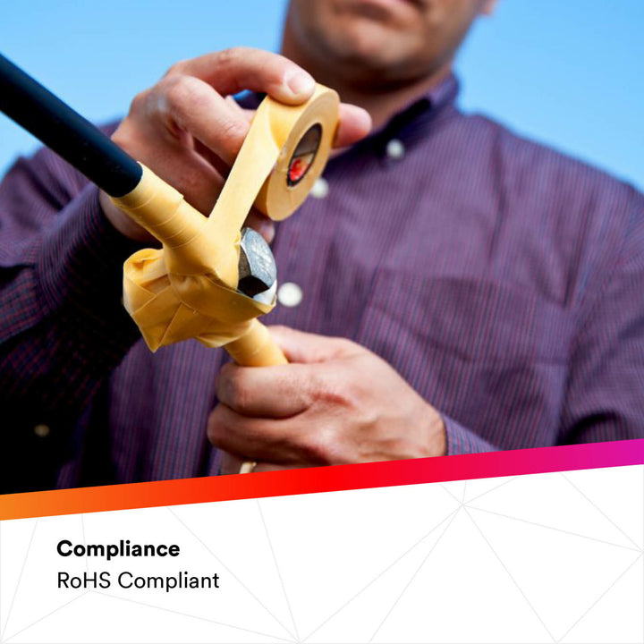 Scotch® Varnished Cambric Tape 2510, 2 in x 36 yd, Yellow, 4
rolls/carton