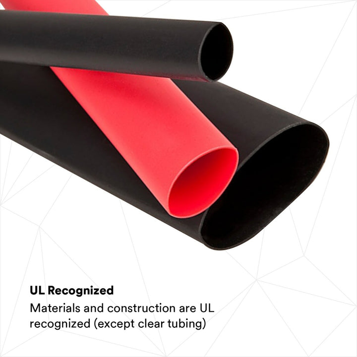 3M Thin-Wall Heat Shrink Tubing EPS-300, Adhesive-Lined, black/red