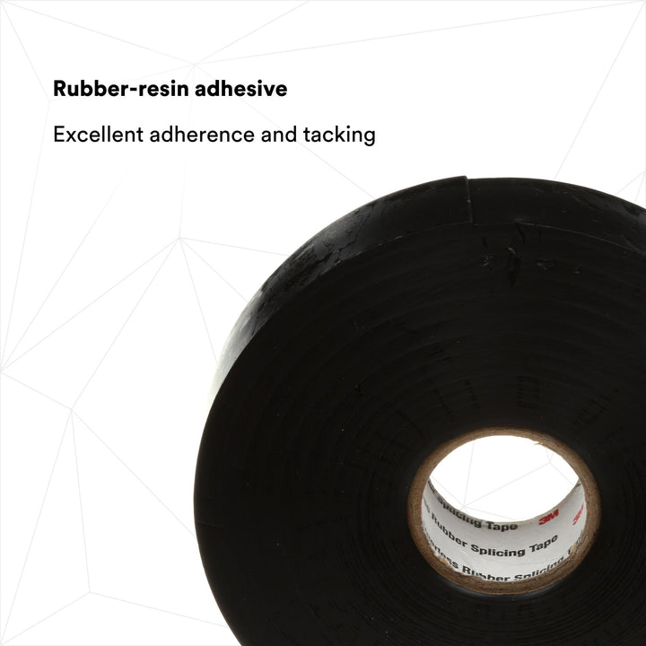 3M Linerless Electrical Rubber Tape 2242, 1-1/2 in x 15 ft, 1 in core,
Black