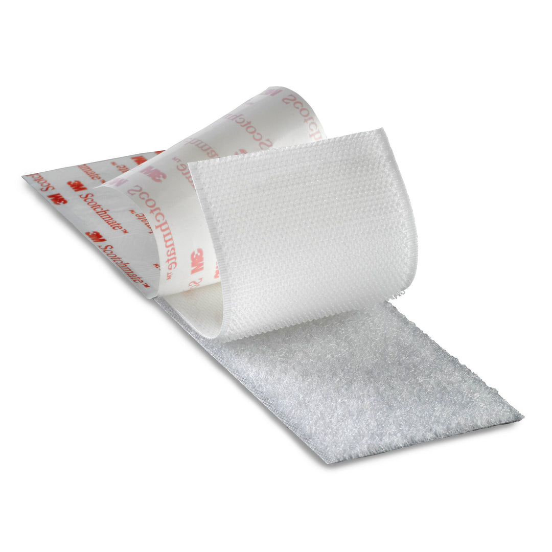 3M Flame Resistant Hook Fastener SJ3519FR, White, 2 in x 50 yd, 2 percase