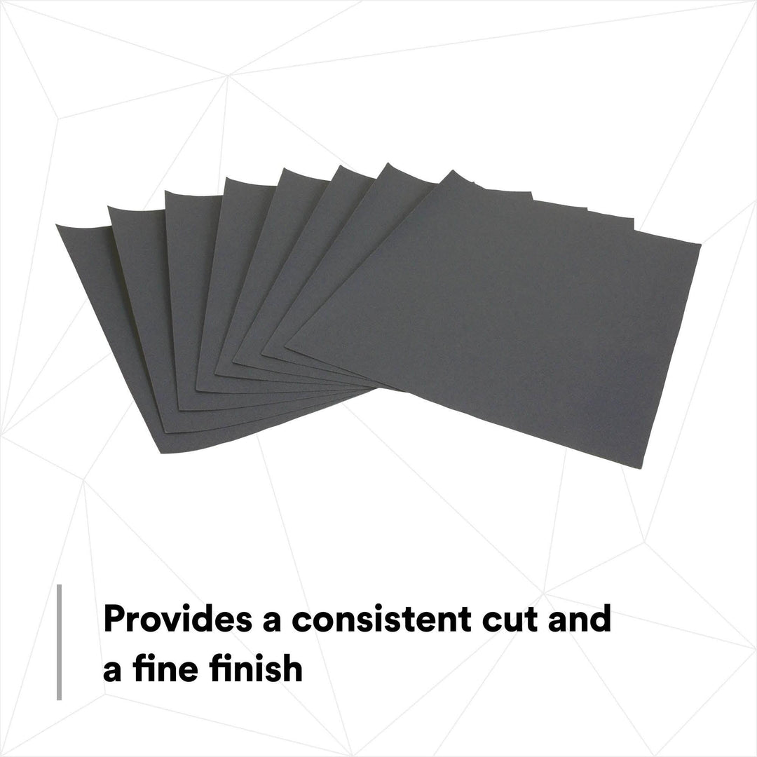 3M Wetordry Abrasive Sheet 413Q, 02004, 320, 9 in x 11 in, 50 sheets
per carton