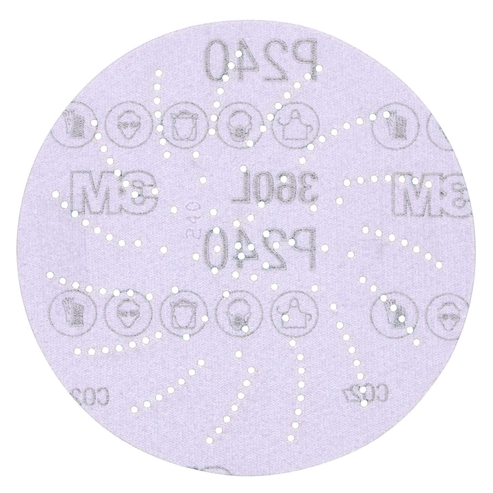 3M Xtract Film Disc 360L, 01705, P240 3MIL, 5 in, 100/Carton