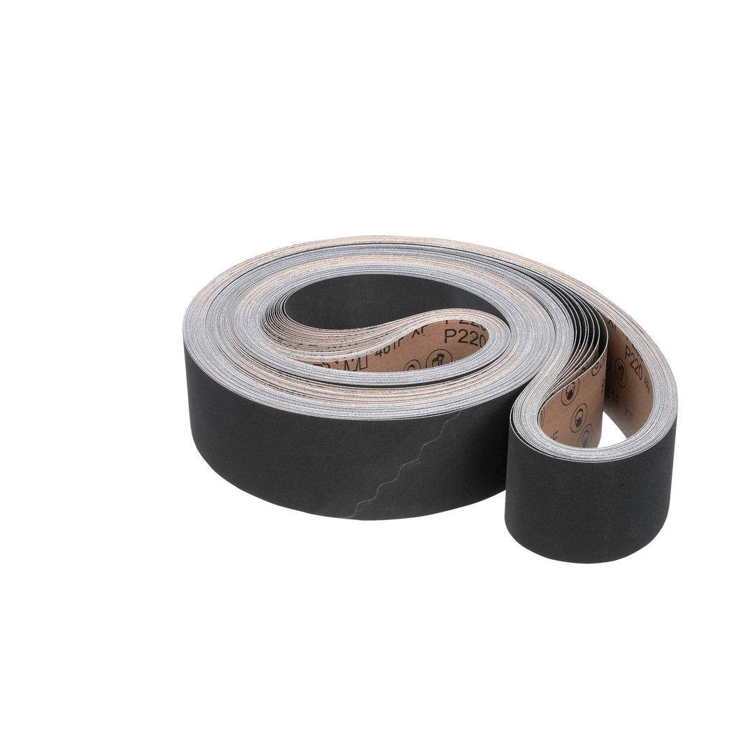 3M Cloth Belt 461F, P220 XF-weight, 4 in x 156 in, Sine-lok,
Single-flex