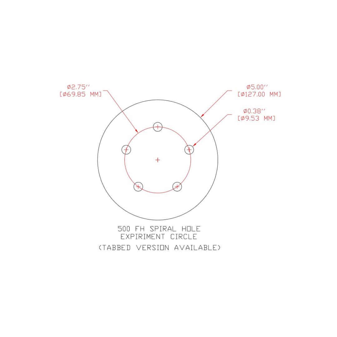 3M Hookit Gold Film Disc 255L, 01066, 5 in x NH, D/F 5 HL P100, Die
500FH