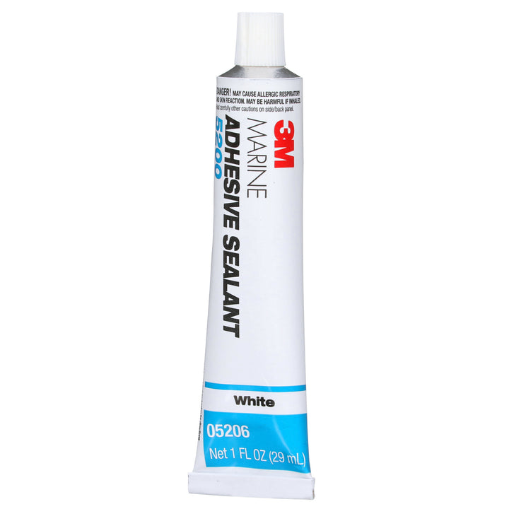 3M Marine Adhesive Sealant 5200, White, 1 oz Tube