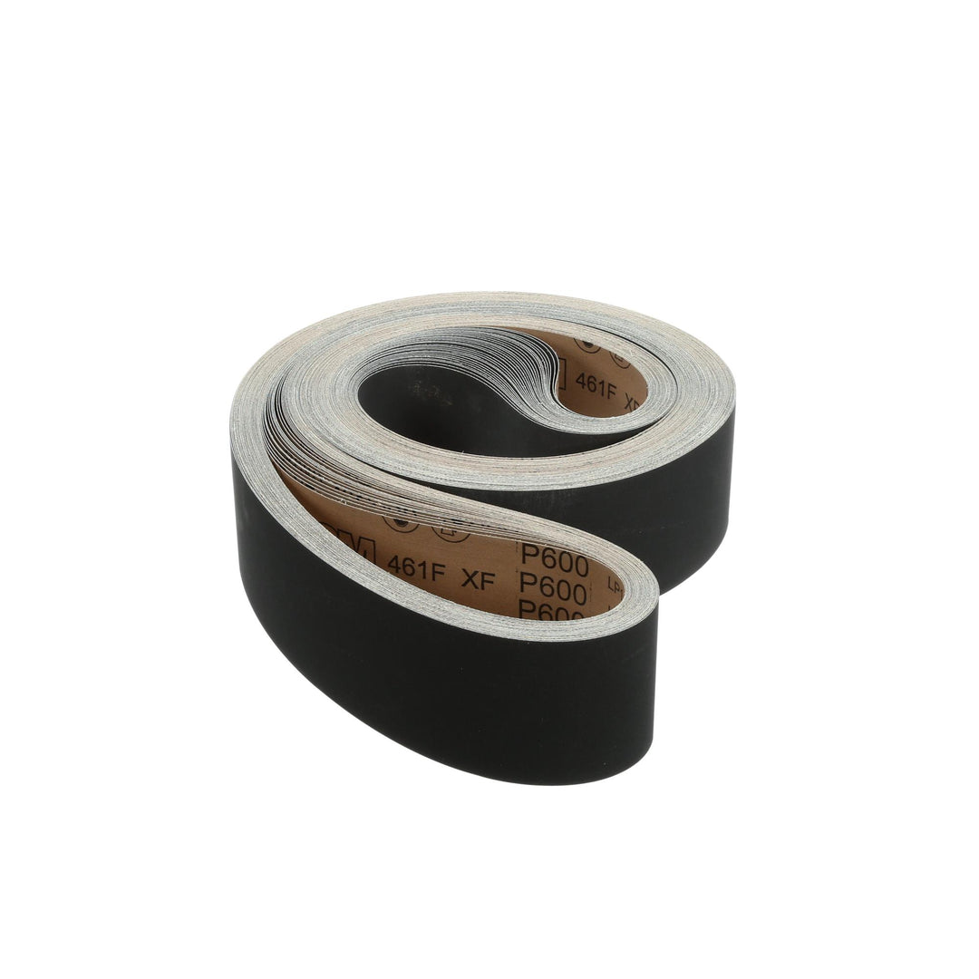 3M Cloth Belt 461F, P600 XF-weight, 4 in x 132 in, Sine-lok,
Single-flex