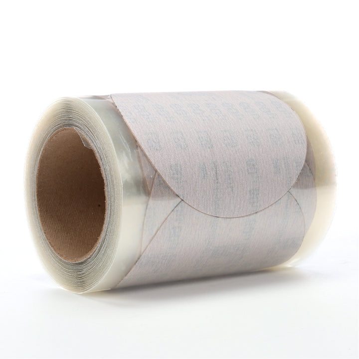 3M Microfinishing PSA Film Disc Roll 366L, 60 Mic 3MIL, Type D, 5 in xNH