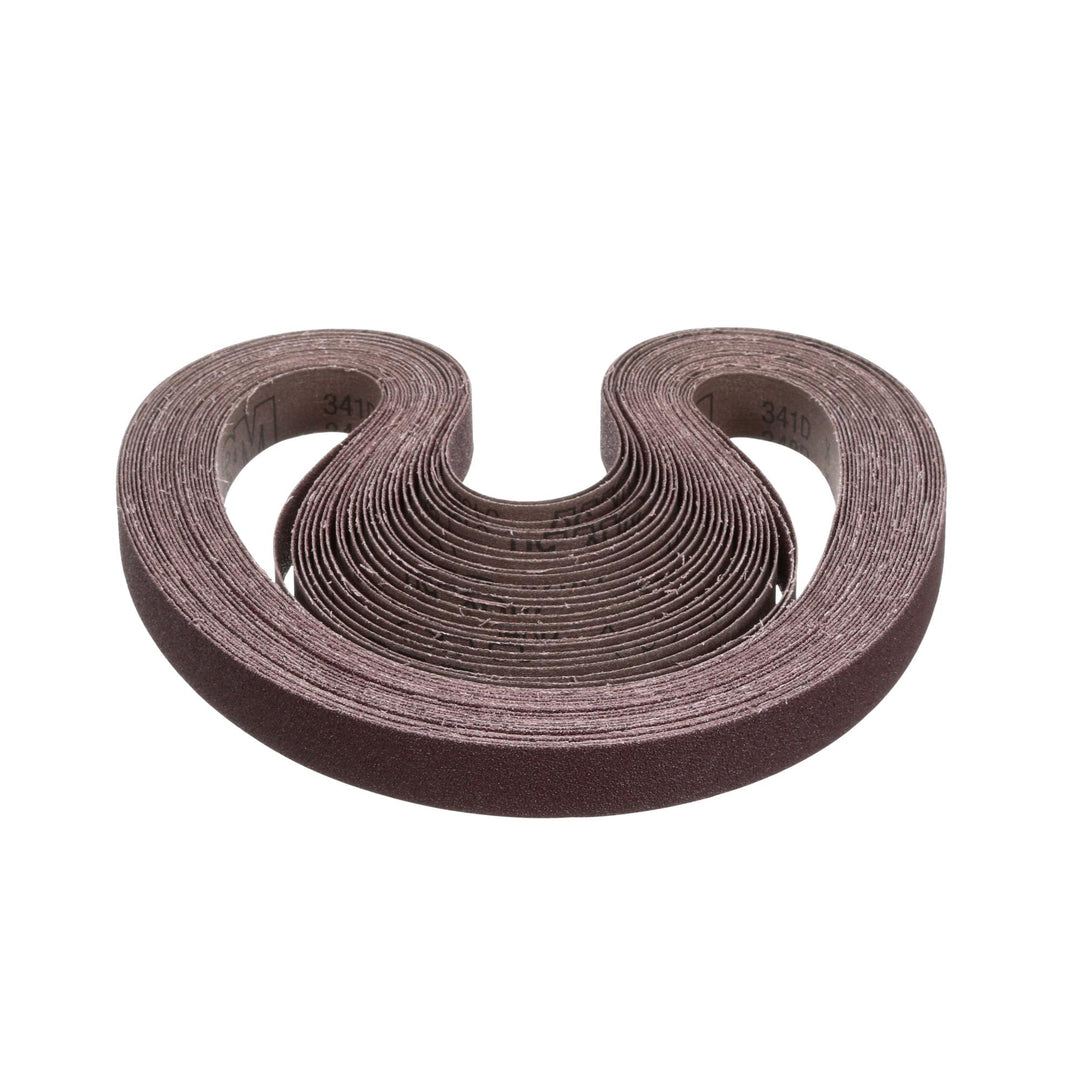 3M Cloth Belt 341D, 50 X-weight, 1 in x 42 in, Film-lok, Single-flex