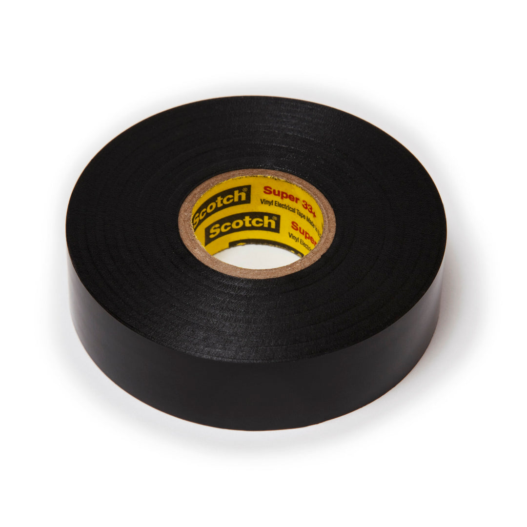 Scotch® Super 33+ Vinyl Electrical Tape, 3/4 in x 44 ft, Black, 10
rolls/carton