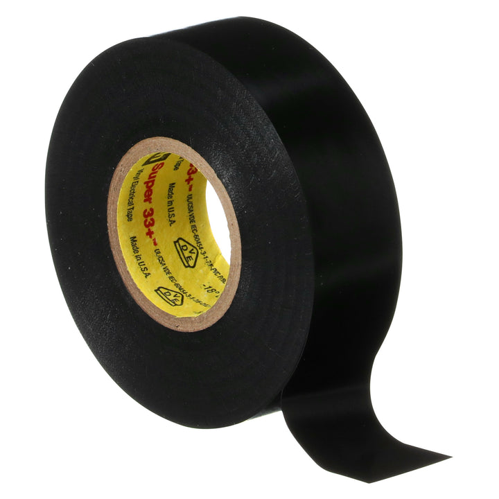 Scotch® Super 33+ Vinyl Electrical Tape, 3/4 in x 44 ft, Black, 10
rolls/carton