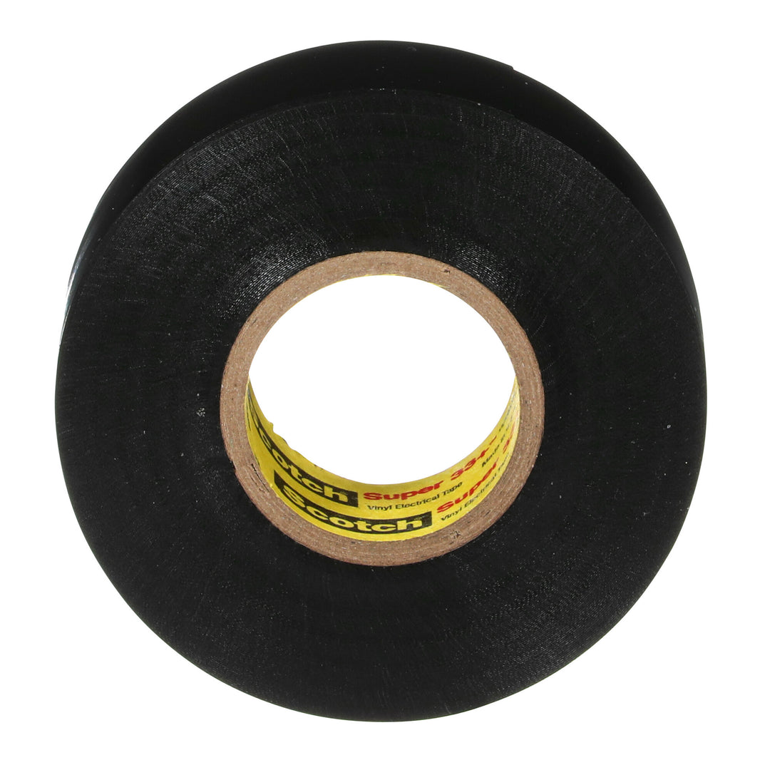 Scotch® Super 33+ Vinyl Electrical Tape, 3/4 in x 44 ft, Black, 10
rolls/carton