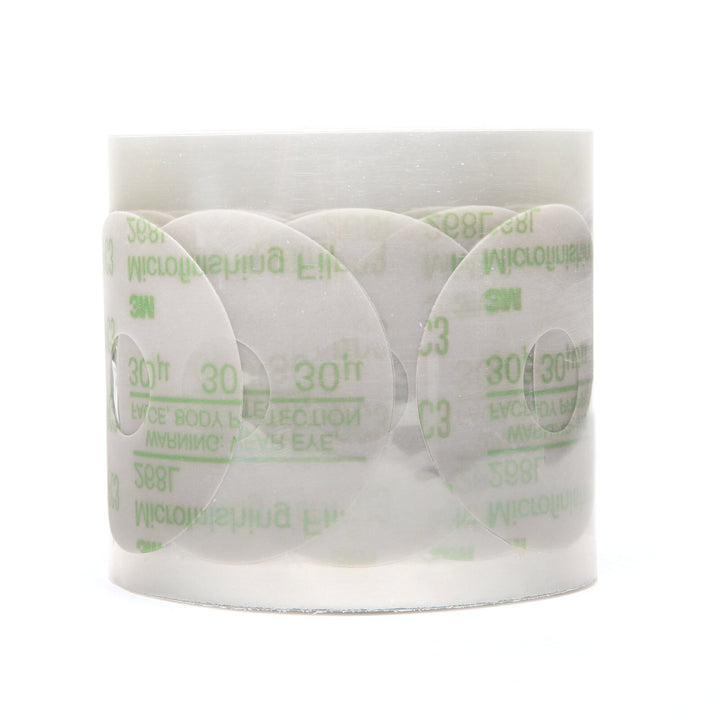 3M Microfinishing PSA Film Disc Roll 268L, 3 in x NH x 250, 9 Mic, TypeD