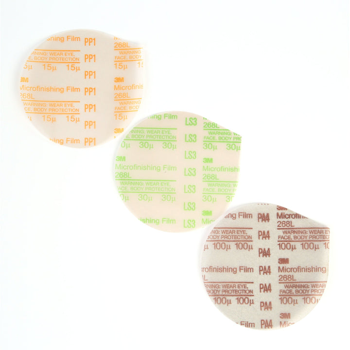 3M Microfinishing PSA Film Disc Roll 268L, 3 in x NH x 250, 9 Mic, TypeD