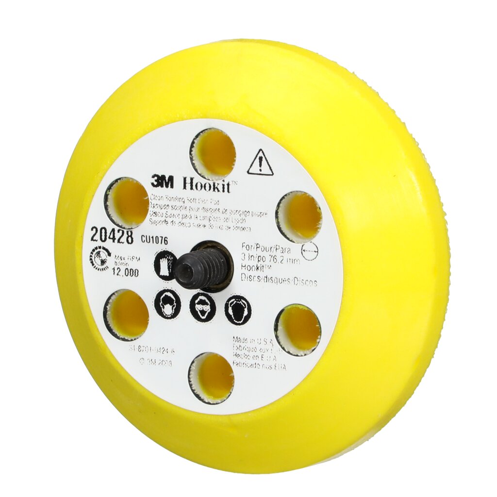 3M Xtract Low Profile Finishing Back-up Pad, 20428, 76 mm x 19 mm x6.35 mm