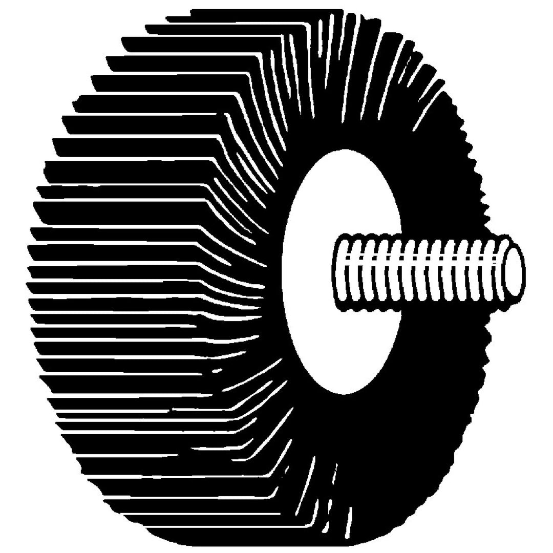 3M Flap Wheel 341D, 40 X-weight, Type 84, 1 in x 5/8 in x 1/4 in-20
External