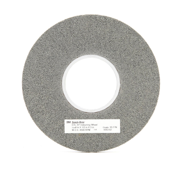 Scotch-Brite EXL-XP Deburring Wheel, XP-WL, 9S Fine, 8 in x 1/2 in x 3
in