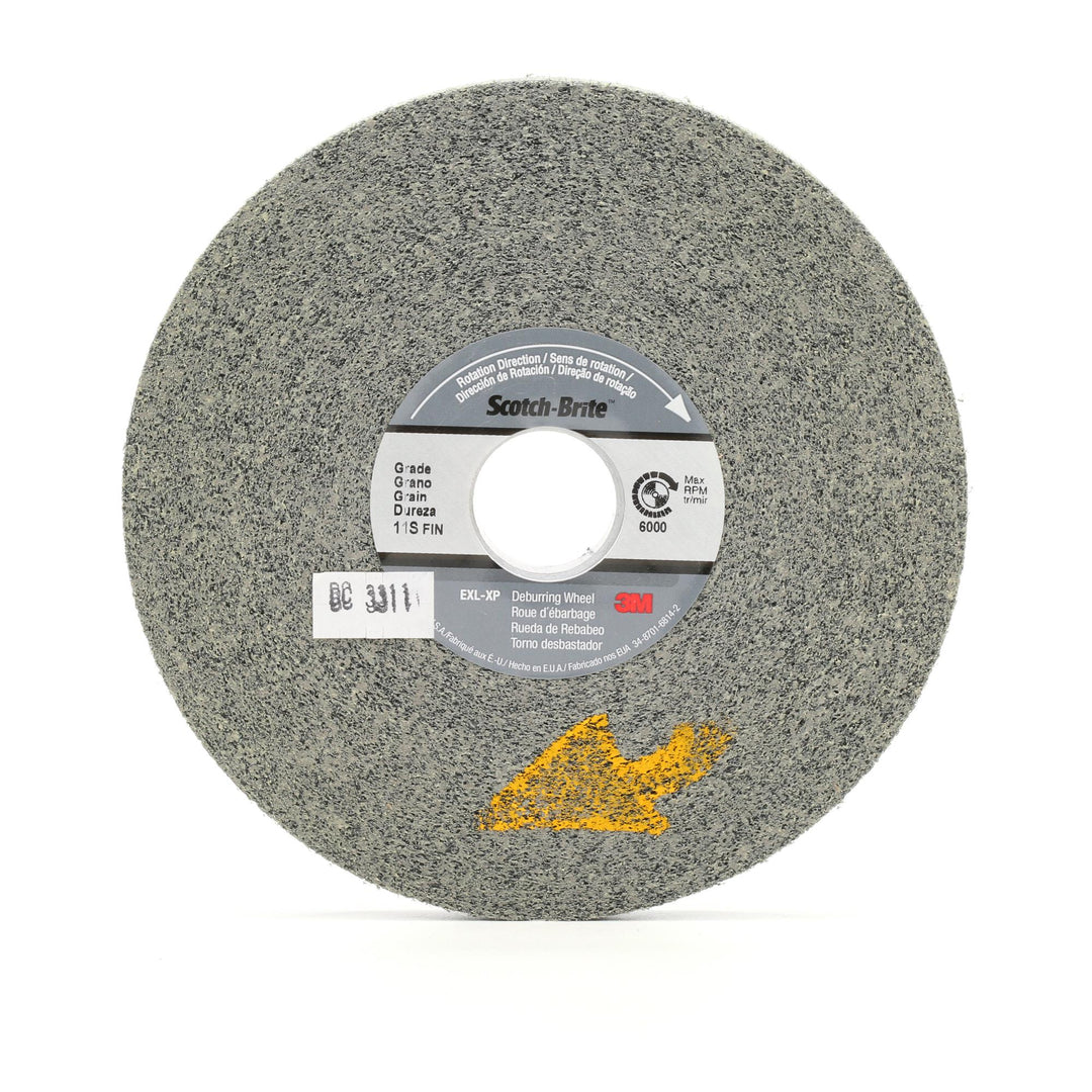 Scotch-Brite EXL-XP Deburring Wheel, XP-WL, 11S Fine, 6 in x 1/2 in x 1
in