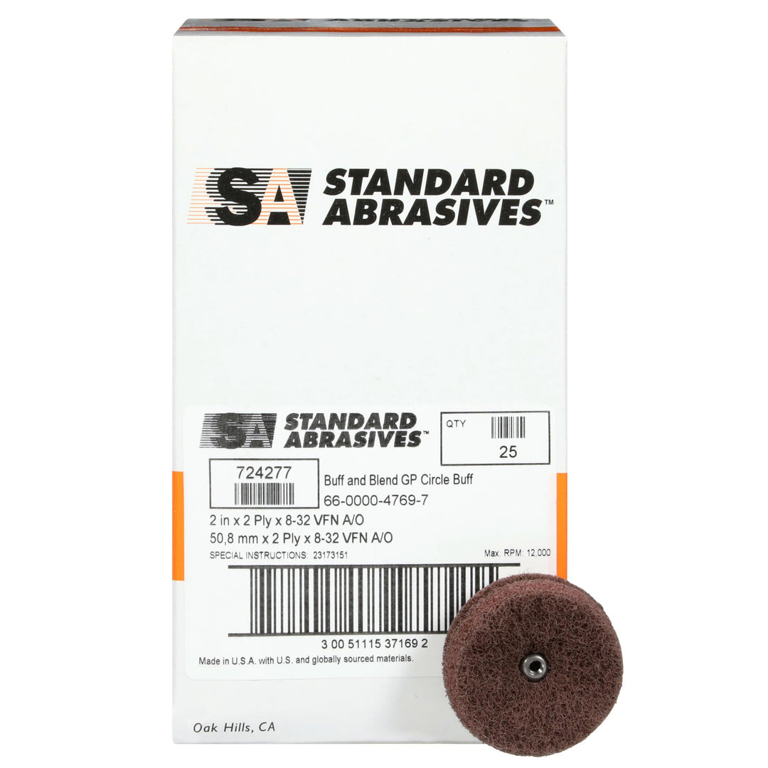 Standard Abrasives Buff and Blend Circle Buff GP 724277, A/O Very Fine