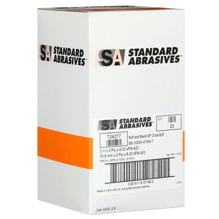 Standard Abrasives Buff and Blend Circle Buff GP 724277, A/O Very Fine