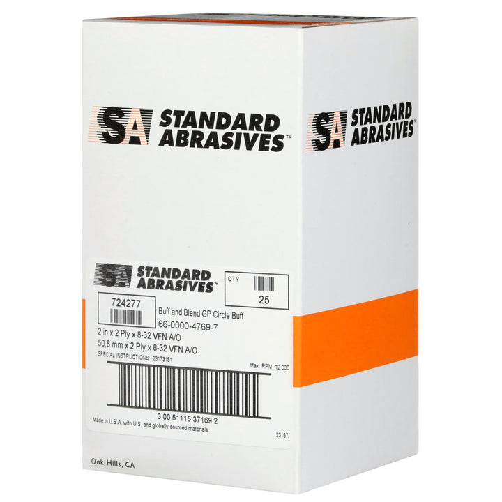 Standard Abrasives Buff and Blend Circle Buff GP 724277, A/O Very Fine